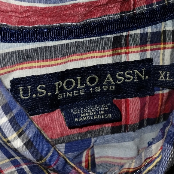U. S. POLO ASSN. LONG-SLEEVE BUTTON-UP COLLARED SHIRT, SIZE XL, GREAT CONDITION - Picture 14 of 14
